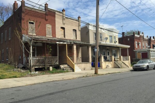 A photo of a city block in Chester, PA