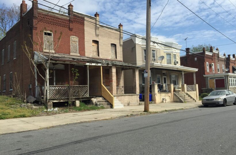 A photo of a city block in Chester, PA